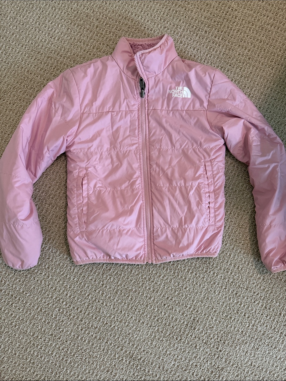 The North Face Kids Pink Puffy Insulated Jacket